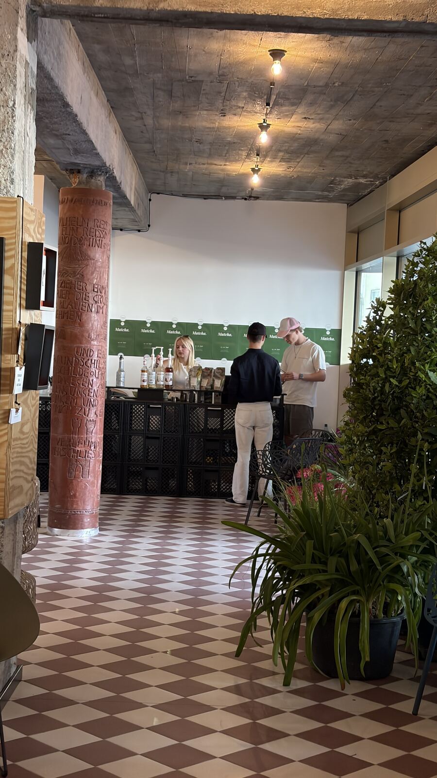 Blick in die Matcha Bar
